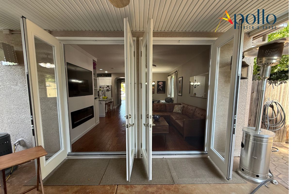  Apollo Screen & Shade  Bring Beauty, Comfort, and Ease To Your French Doors.